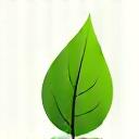 A leaf icon representing biodegradable materials